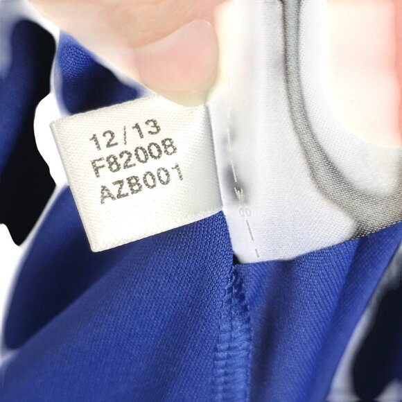 Athleisure Workout Comfy Running Tennis Dress Adidas S Blue Orange Geometric Top - Picture 14 of 14